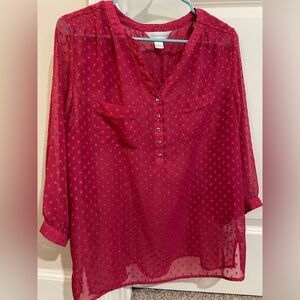 Christopher & Banks Long Sleeve Blouse